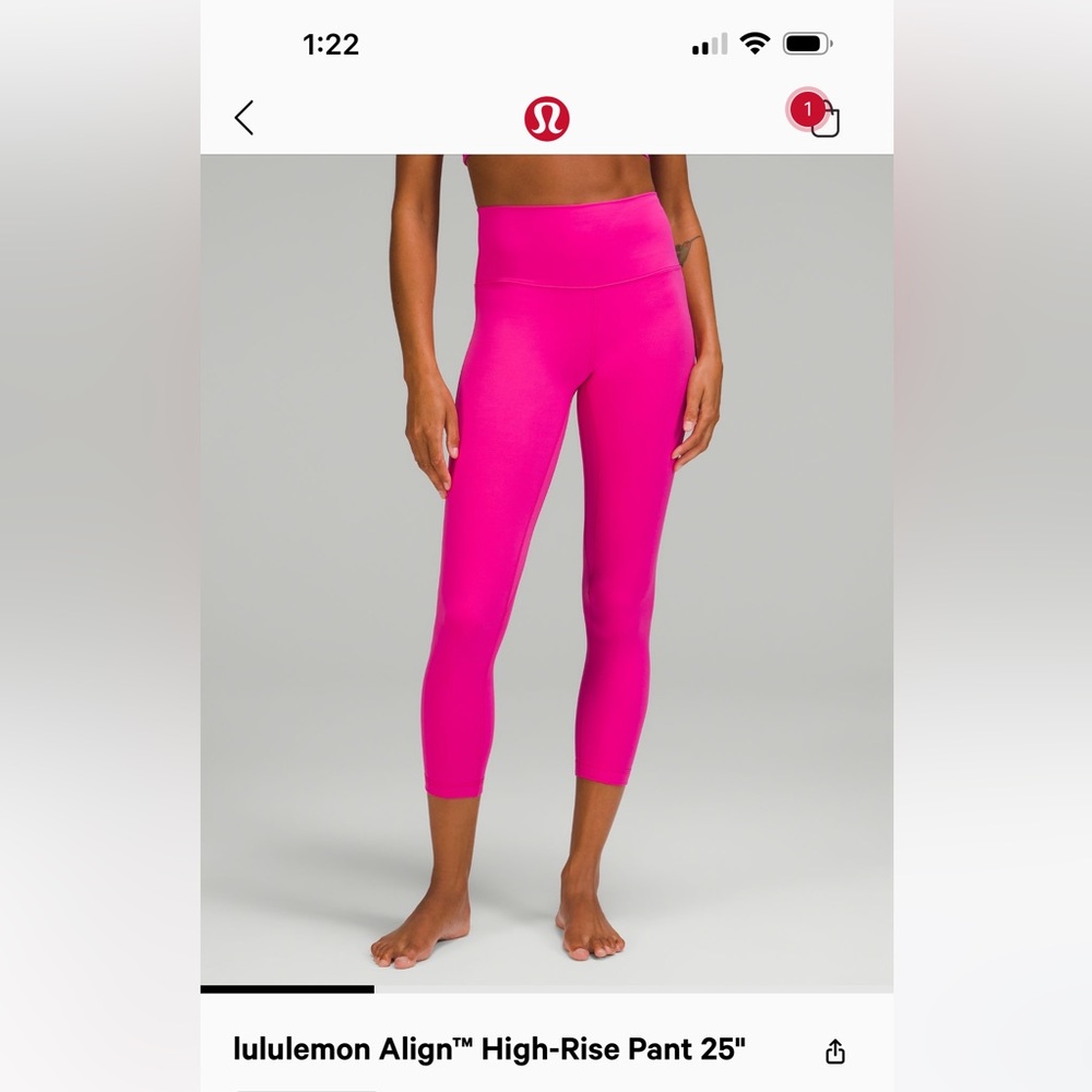 Lululemon Align High Rise Legging Sonic Pink